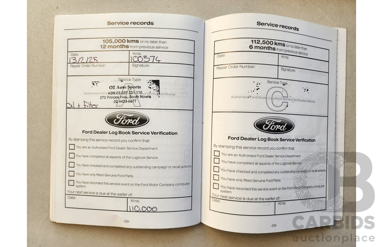 04/2013 Ford Kuga Trend (awd) TF 4d Wagon Black 1.6L