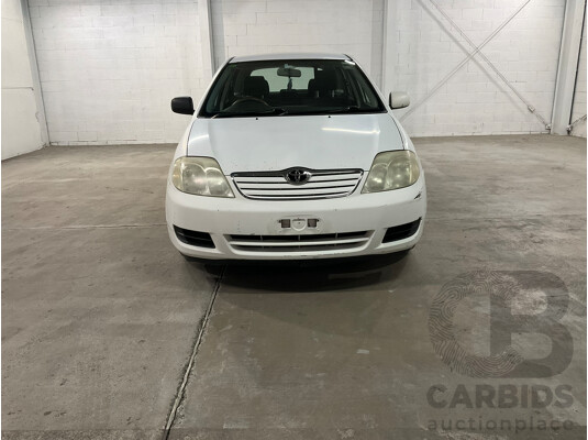 05/2005 Toyota Corolla Ascent ZZE122R 4d Wagon White 1.8L