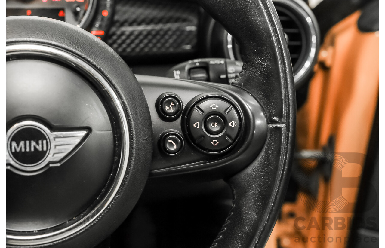 11/2015 Mini Cooper S F56 3D Hatchback Volcanic Orange / Midnight Black Turbo 2.0L