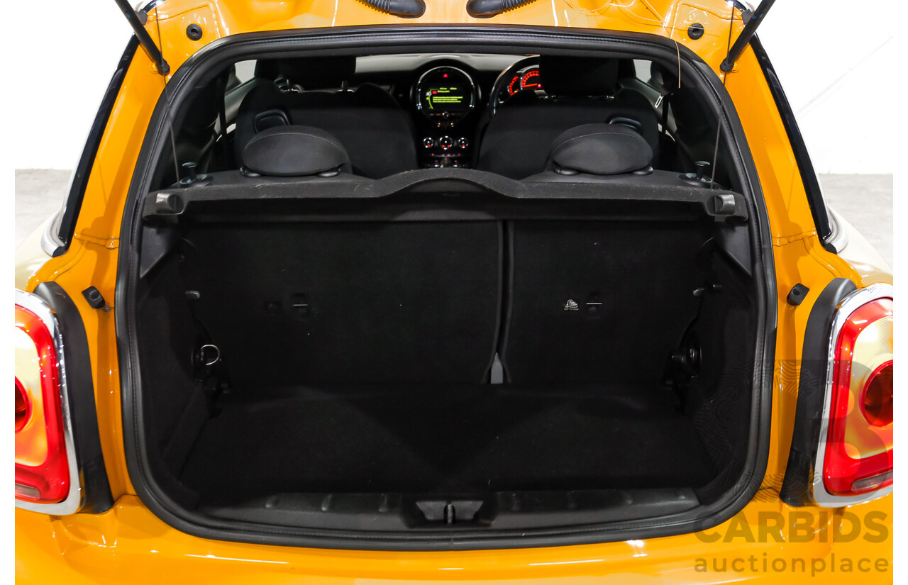 11/2015 Mini Cooper S F56 3D Hatchback Volcanic Orange / Midnight Black Turbo 2.0L