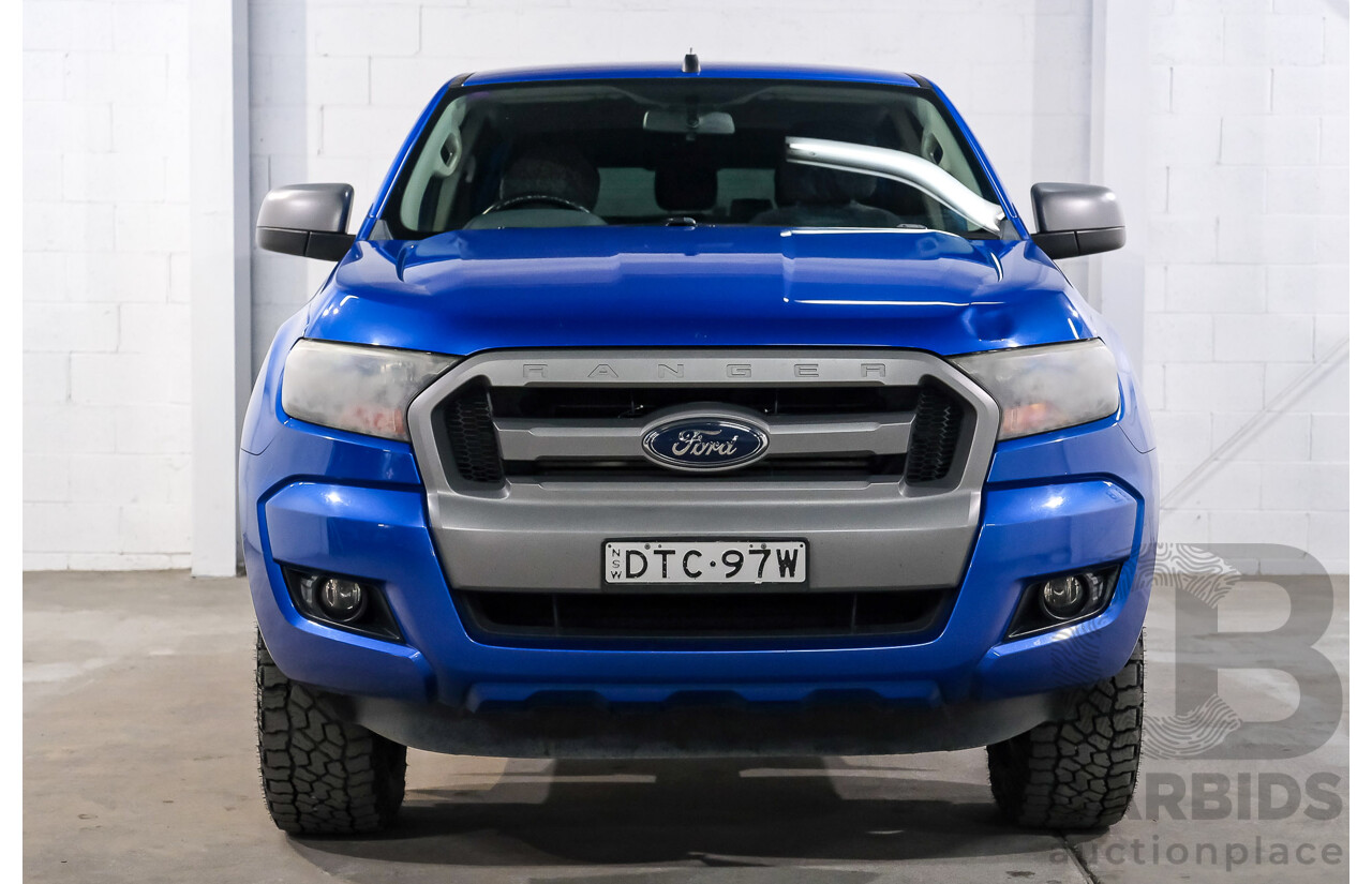 10/2017 Ford Ranger XLS (4x4) PX MKII (MY17 Update) Dual Cab Utility Performance Blue Metallic Turbo Diesel 3.2L