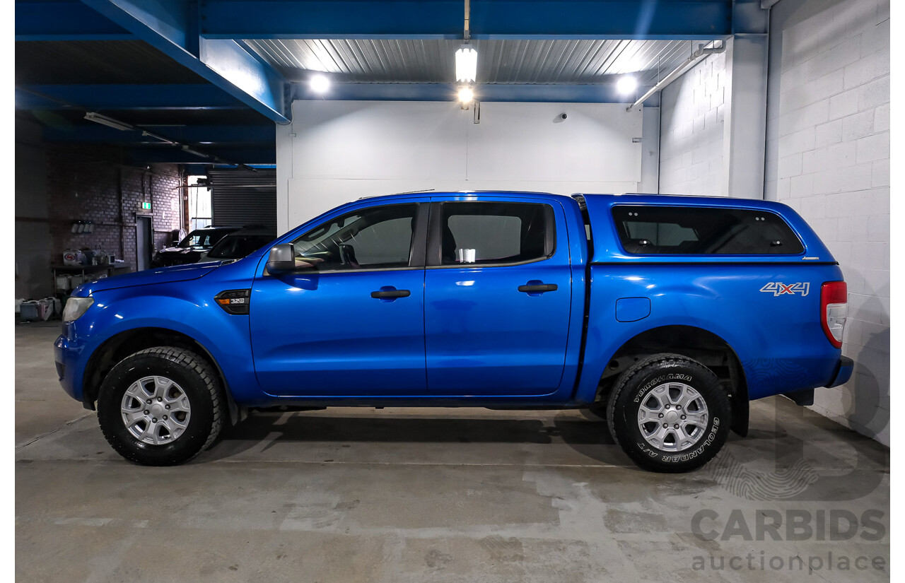 10/2017 Ford Ranger XLS (4x4) PX MKII (MY17 Update) Dual Cab Utility Performance Blue Metallic Turbo Diesel 3.2L