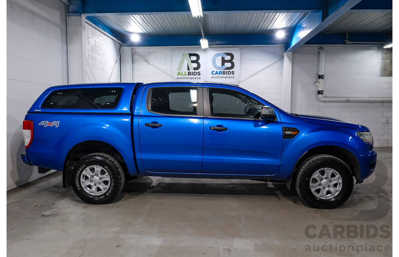 10/2017 Ford Ranger XLS (4x4) PX MKII (MY17 Update) Dual Cab Utility Performance Blue Metallic Turbo Diesel 3.2L