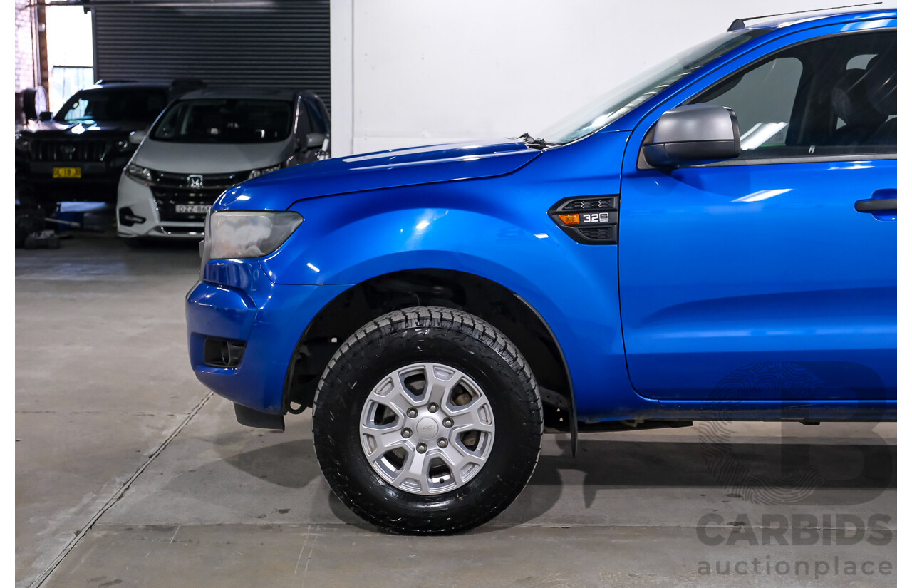 10/2017 Ford Ranger XLS (4x4) PX MKII (MY17 Update) Dual Cab Utility Performance Blue Metallic Turbo Diesel 3.2L