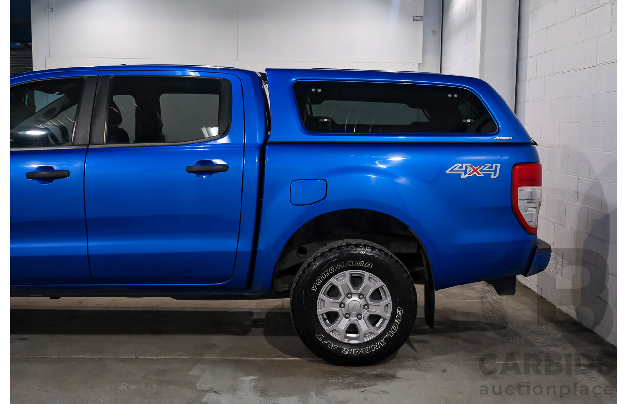 10/2017 Ford Ranger XLS (4x4) PX MKII (MY17 Update) Dual Cab Utility Performance Blue Metallic Turbo Diesel 3.2L