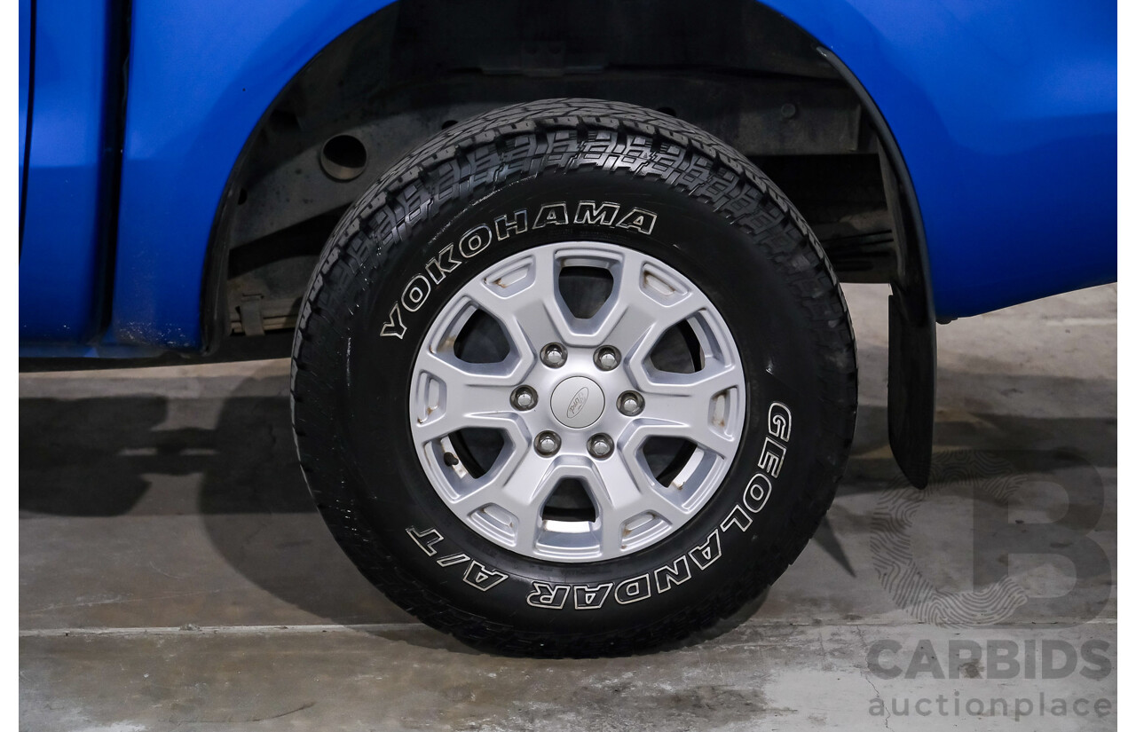 10/2017 Ford Ranger XLS (4x4) PX MKII (MY17 Update) Dual Cab Utility Performance Blue Metallic Turbo Diesel 3.2L