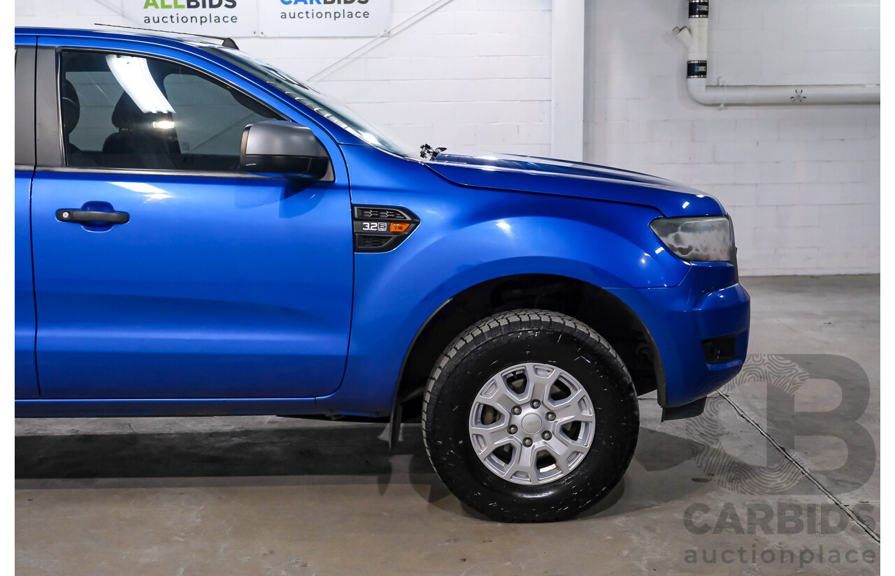 10/2017 Ford Ranger XLS (4x4) PX MKII (MY17 Update) Dual Cab Utility Performance Blue Metallic Turbo Diesel 3.2L