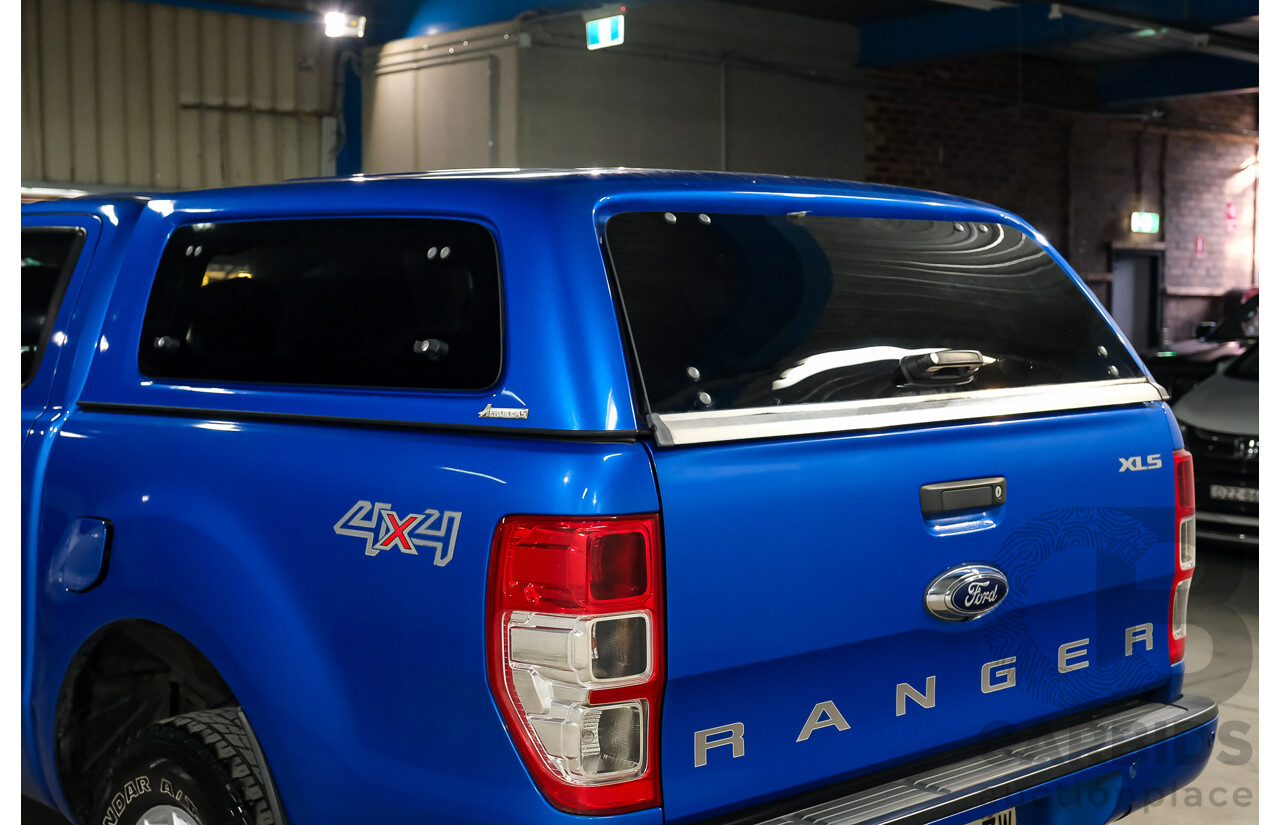 10/2017 Ford Ranger XLS (4x4) PX MKII (MY17 Update) Dual Cab Utility Performance Blue Metallic Turbo Diesel 3.2L