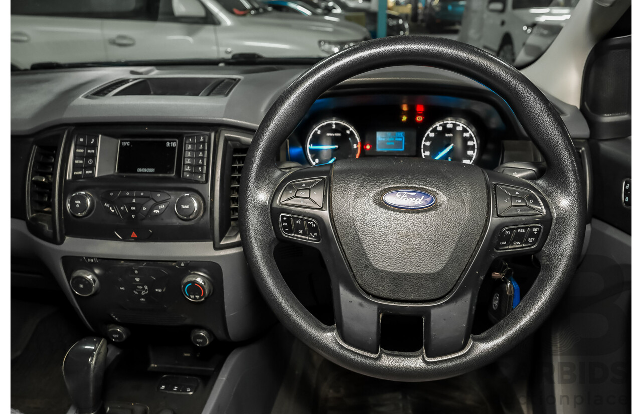 10/2017 Ford Ranger XLS (4x4) PX MKII (MY17 Update) Dual Cab Utility Performance Blue Metallic Turbo Diesel 3.2L