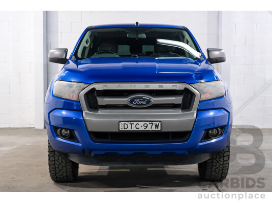 10/2017 Ford Ranger XLS (4x4) PX MKII (MY17 Update) Dual Cab Utility Performance Blue Metallic Turbo Diesel 3.2L