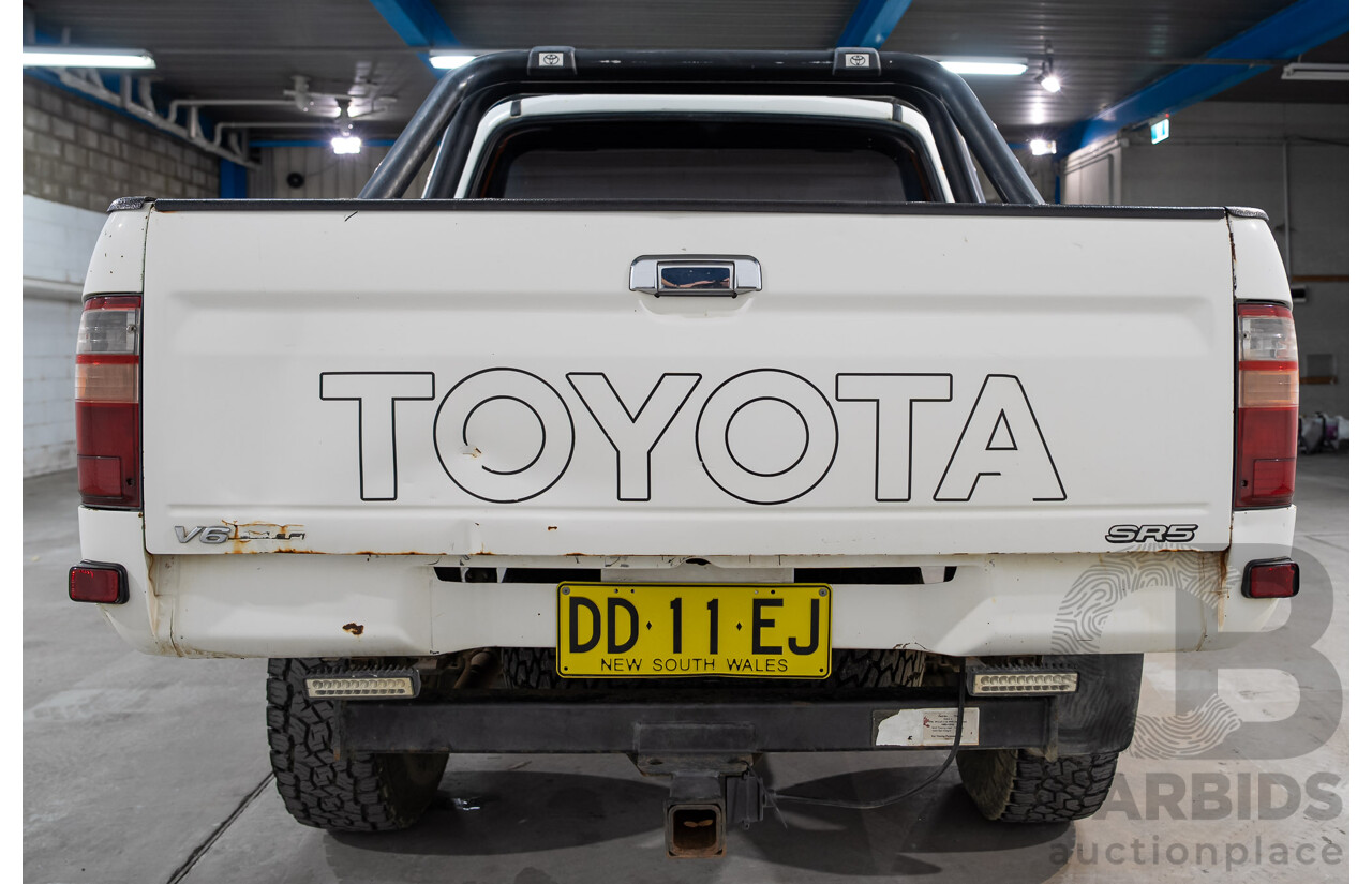 03/2003 Toyota Hilux SR5 (4x4) VZN167R Dual Cab P/Up White 3.4L