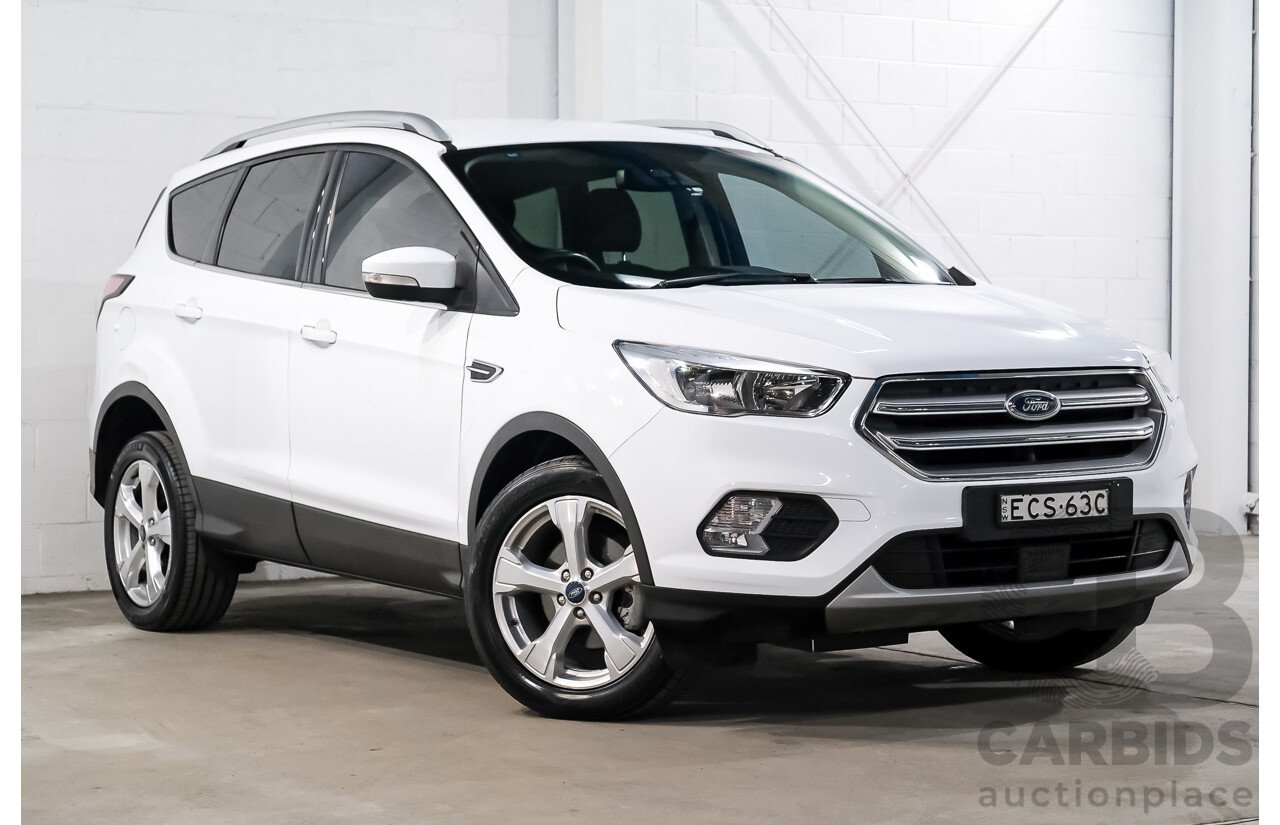 05/2019 Ford Escape Trend ZG MY19.75 4d Wagon White Turbo 1.5L
