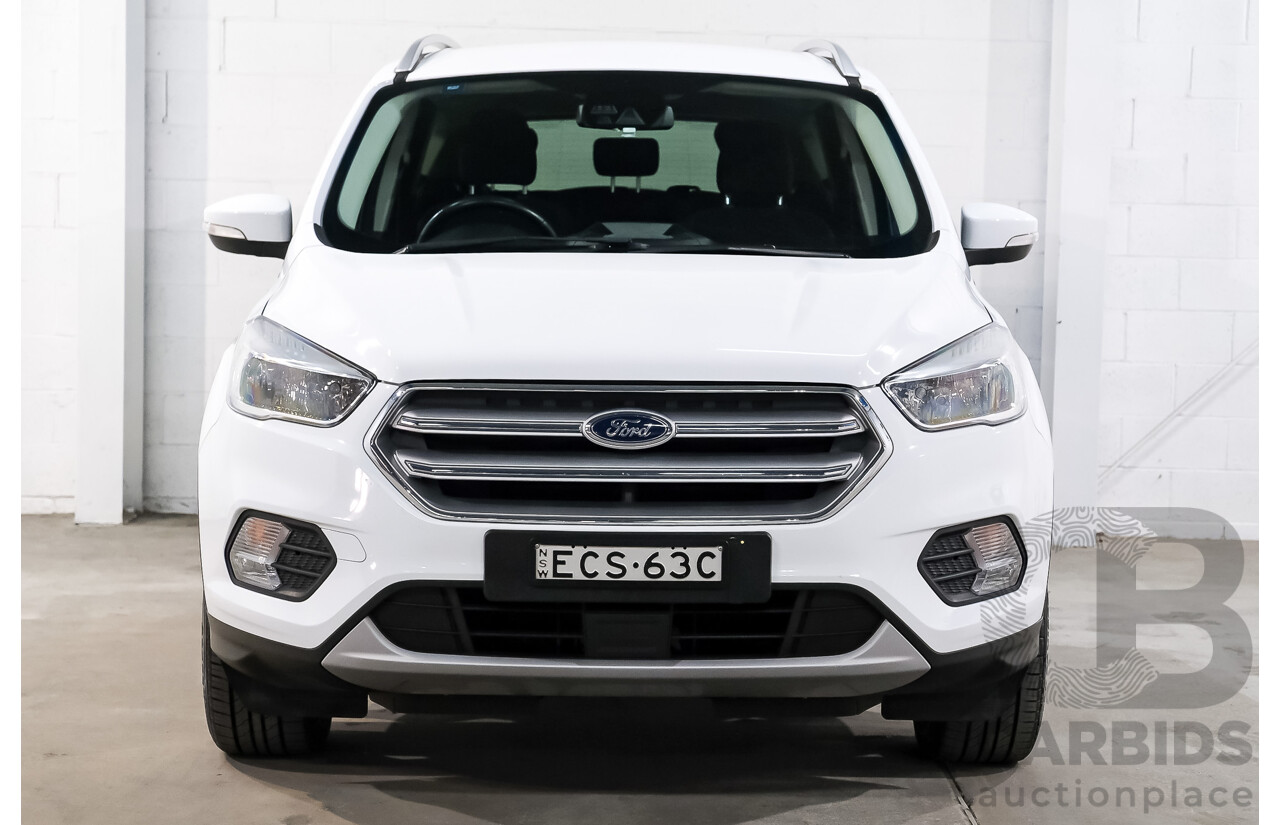 05/2019 Ford Escape Trend ZG MY19.75 4d Wagon White Turbo 1.5L