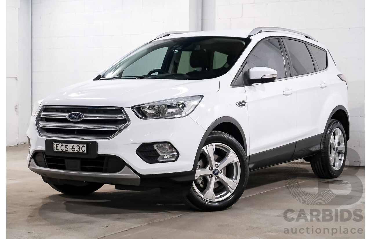 05/2019 Ford Escape Trend ZG MY19.75 4d Wagon White Turbo 1.5L