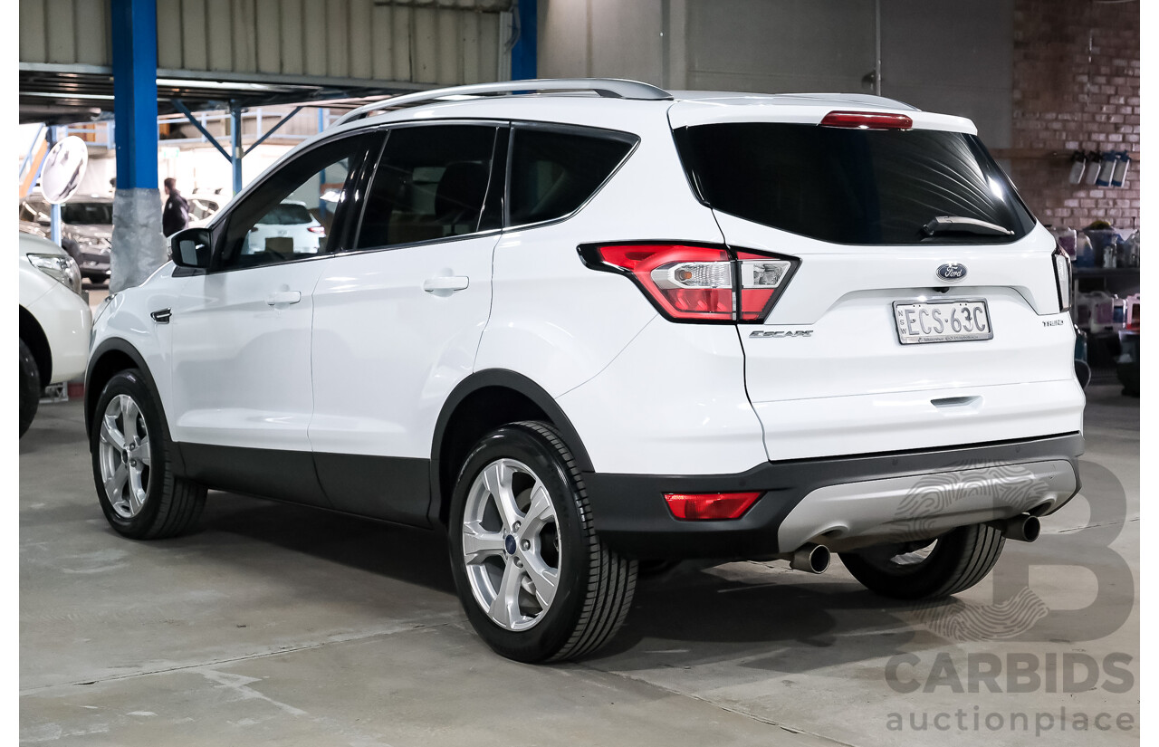 05/2019 Ford Escape Trend ZG MY19.75 4d Wagon White Turbo 1.5L