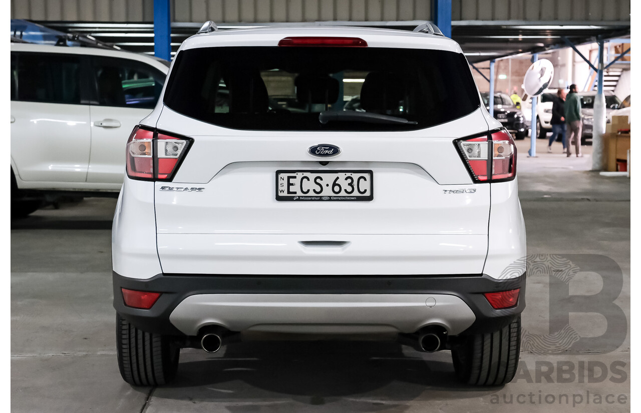 05/2019 Ford Escape Trend ZG MY19.75 4d Wagon White Turbo 1.5L