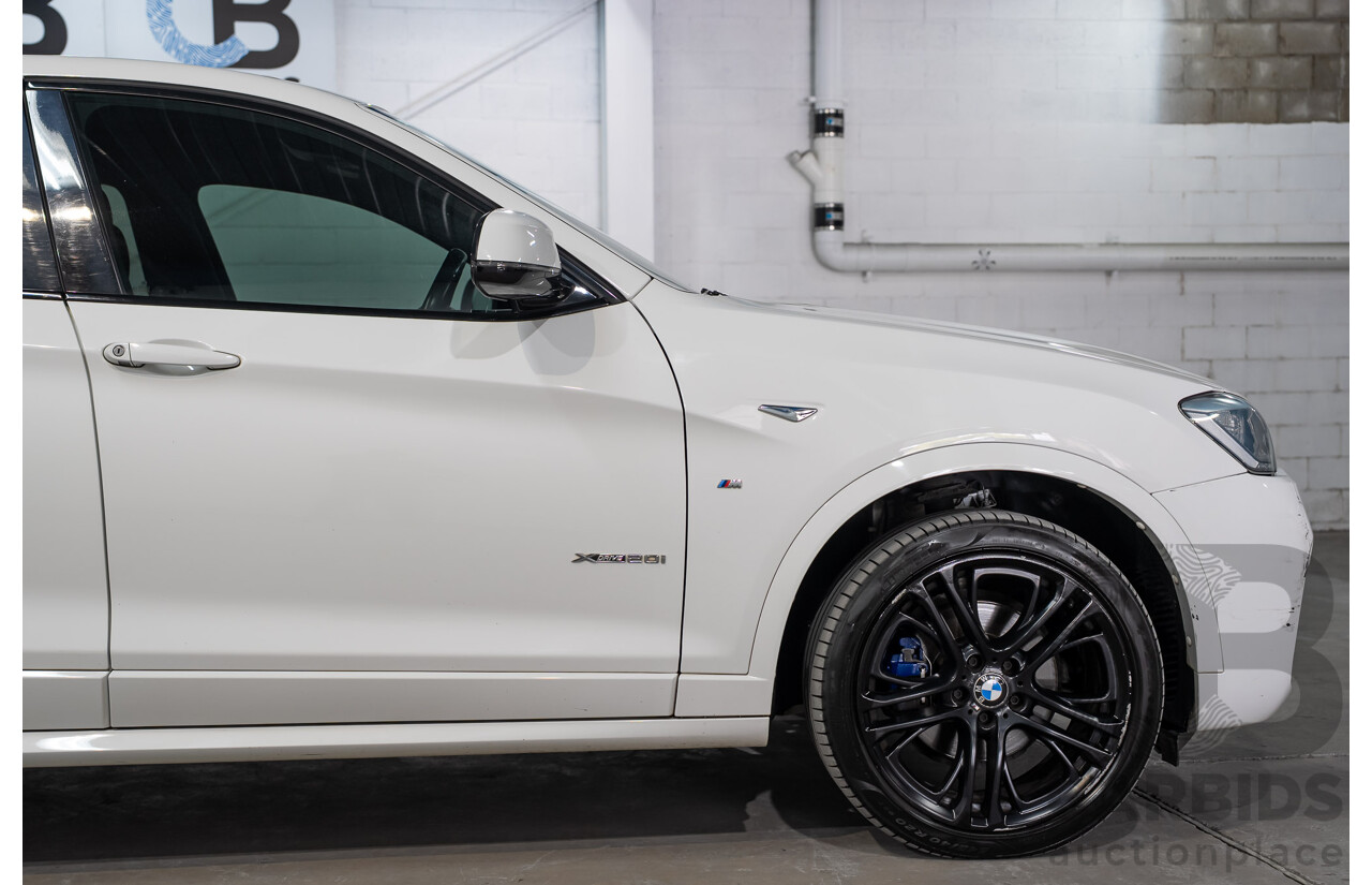 03/2015 BMW X4 xDrive20i AWD F26 MY15 5d Coupe Alpin White Turbo 2.0L