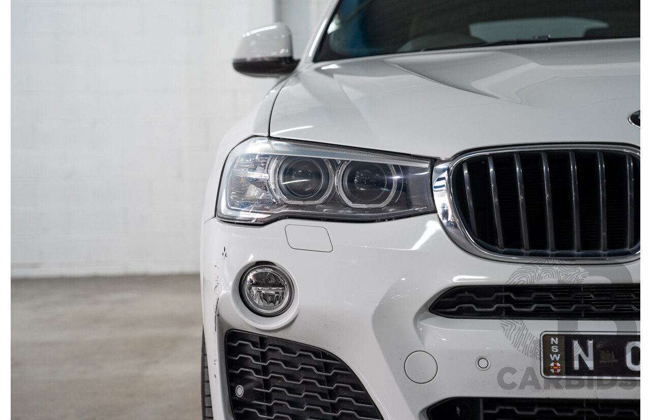 03/2015 BMW X4 xDrive20i AWD F26 MY15 5d Coupe Alpin White Turbo 2.0L