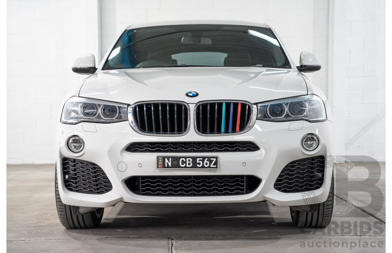 03/2015 BMW X4 xDrive20i AWD F26 MY15 5d Coupe Alpin White Turbo 2.0L
