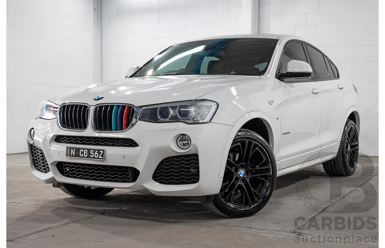 03/2015 BMW X4 xDrive20i AWD F26 MY15 5d Coupe Alpin White Turbo 2.0L