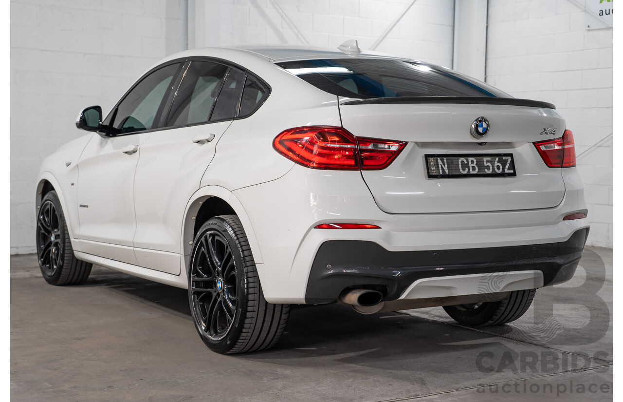 03/2015 BMW X4 xDrive20i AWD F26 MY15 5d Coupe Alpin White Turbo 2.0L