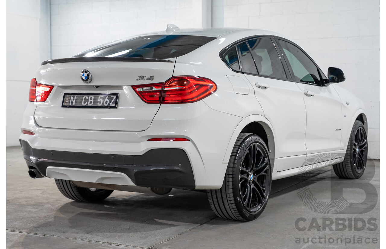 03/2015 BMW X4 xDrive20i AWD F26 MY15 5d Coupe Alpin White Turbo 2.0L