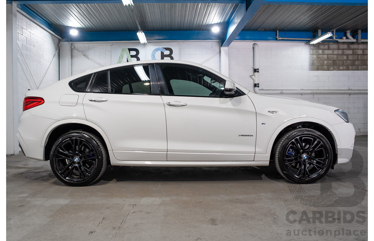 03/2015 BMW X4 xDrive20i AWD F26 MY15 5d Coupe Alpin White Turbo 2.0L
