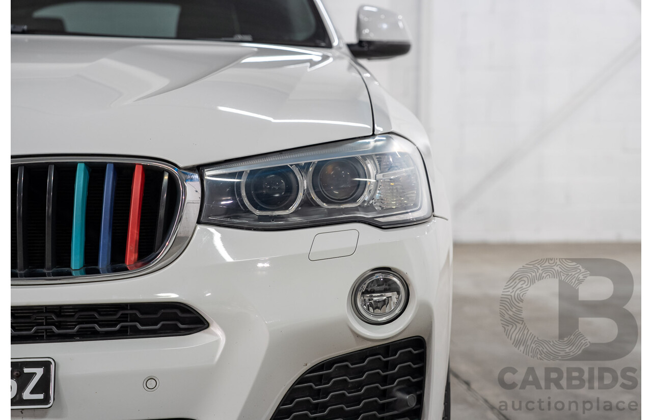 03/2015 BMW X4 xDrive20i AWD F26 MY15 5d Coupe Alpin White Turbo 2.0L