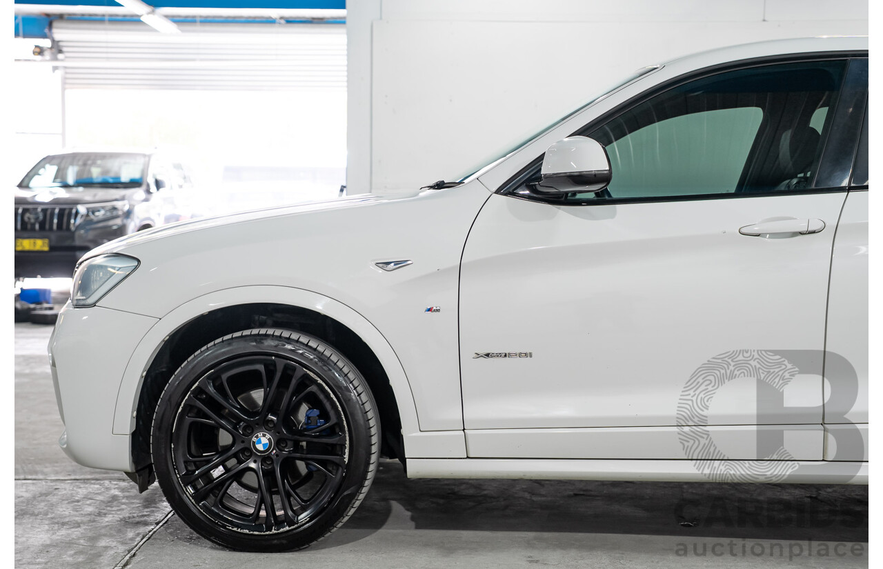 03/2015 BMW X4 xDrive20i AWD F26 MY15 5d Coupe Alpin White Turbo 2.0L