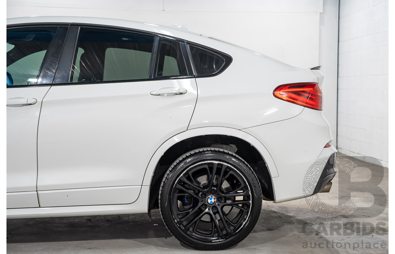 03/2015 BMW X4 xDrive20i AWD F26 MY15 5d Coupe Alpin White Turbo 2.0L