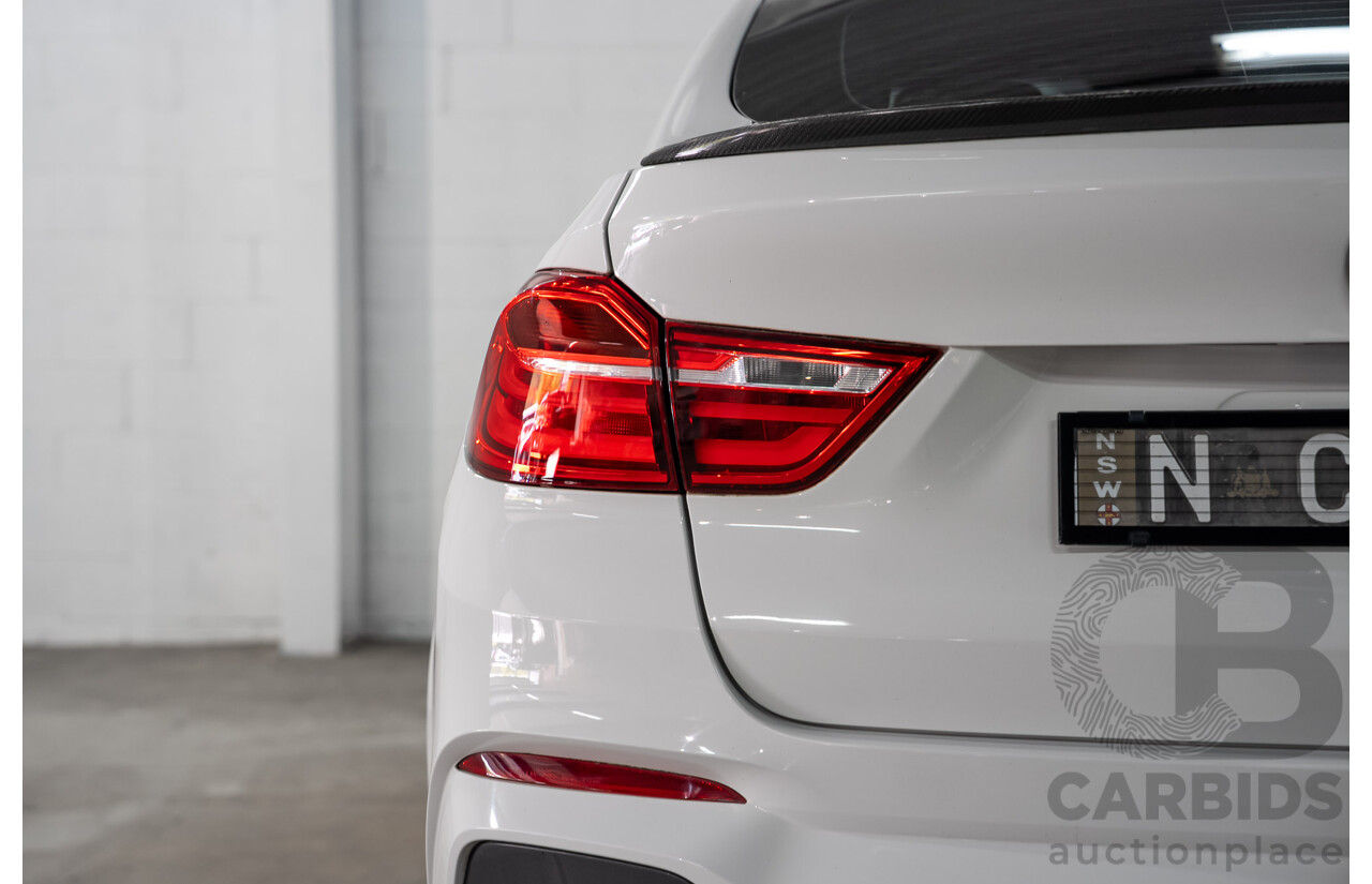 03/2015 BMW X4 xDrive20i AWD F26 MY15 5d Coupe Alpin White Turbo 2.0L