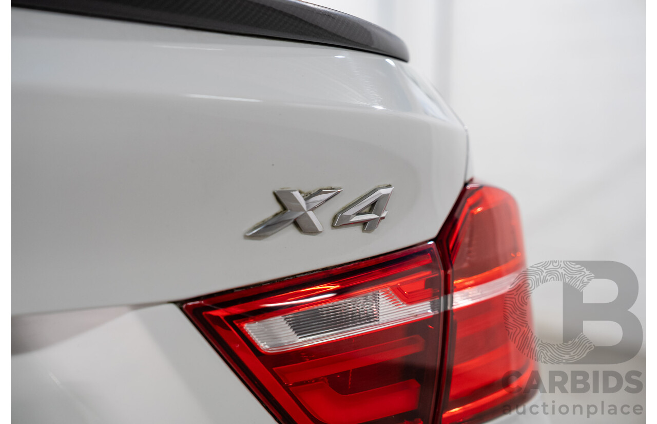 03/2015 BMW X4 xDrive20i AWD F26 MY15 5d Coupe Alpin White Turbo 2.0L
