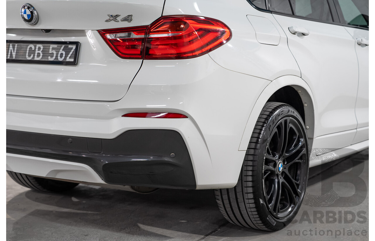 03/2015 BMW X4 xDrive20i AWD F26 MY15 5d Coupe Alpin White Turbo 2.0L
