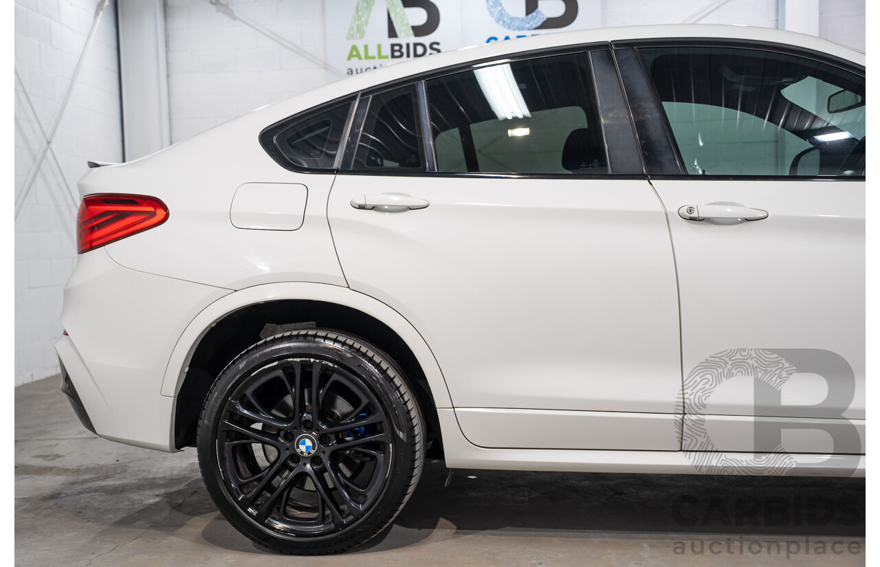 03/2015 BMW X4 xDrive20i AWD F26 MY15 5d Coupe Alpin White Turbo 2.0L