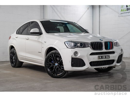 03/2015 BMW X4 xDrive20i AWD F26 MY15 5d Coupe Alpin White Turbo 2.0L