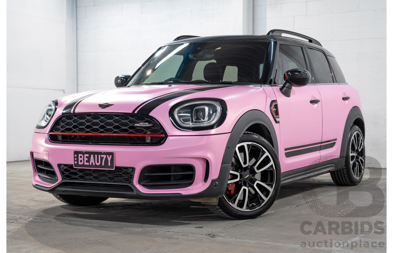 2/2022 Mini Countryman John Cooper Works Classic (AWD) F60 5d Wagon Rebel Green / Wrapped Pink Turbo 2.0L