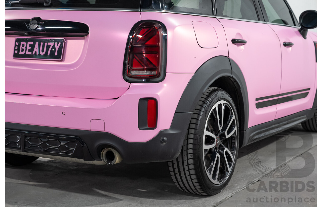 2/2022 Mini Countryman John Cooper Works Classic (AWD) F60 5d Wagon Rebel Green / Wrapped Pink Turbo 2.0L