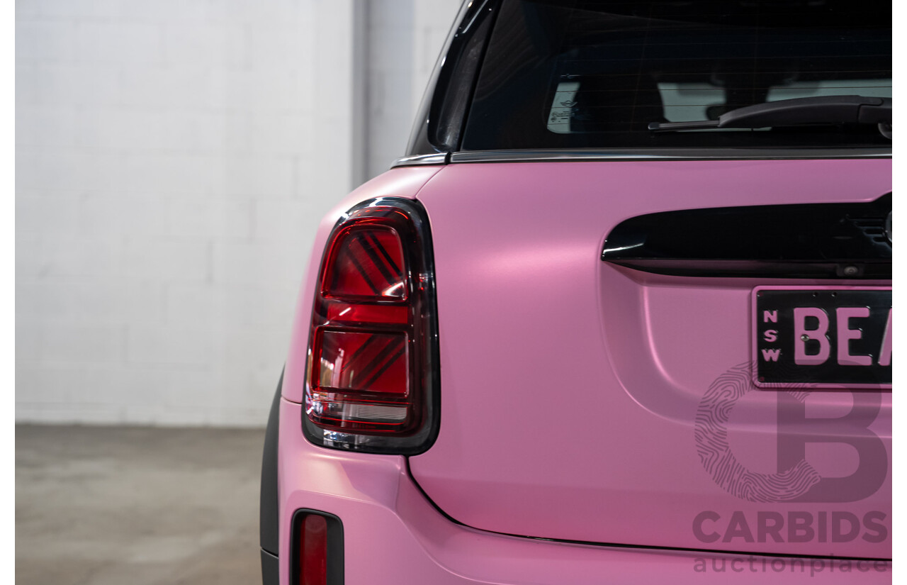 2/2022 Mini Countryman John Cooper Works Classic (AWD) F60 5d Wagon Rebel Green / Wrapped Pink Turbo 2.0L