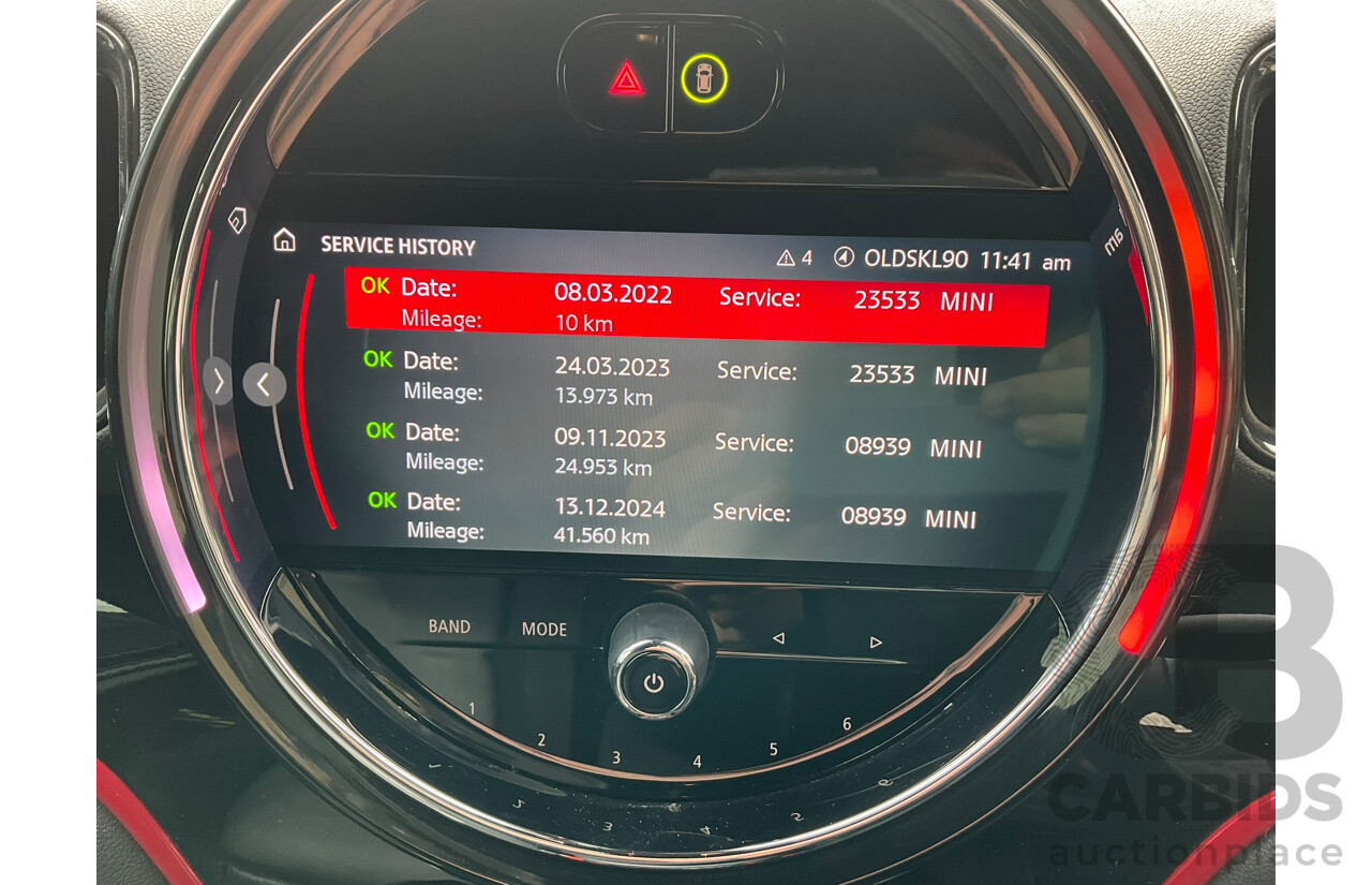 2/2022 Mini Countryman John Cooper Works Classic (AWD) F60 5d Wagon Rebel Green / Wrapped Pink Turbo 2.0L