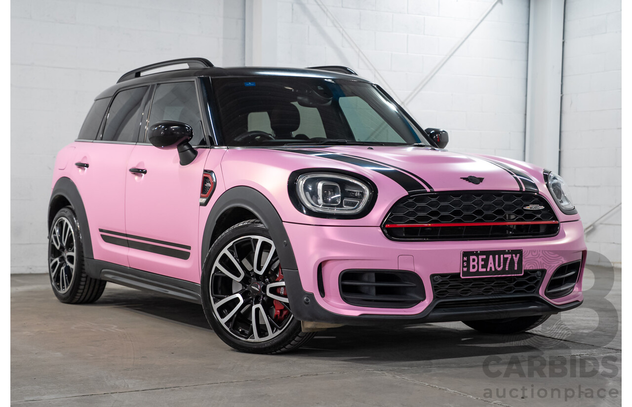 2/2022 Mini Countryman John Cooper Works Classic (AWD) F60 5d Wagon Rebel Green / Wrapped Pink Turbo 2.0L