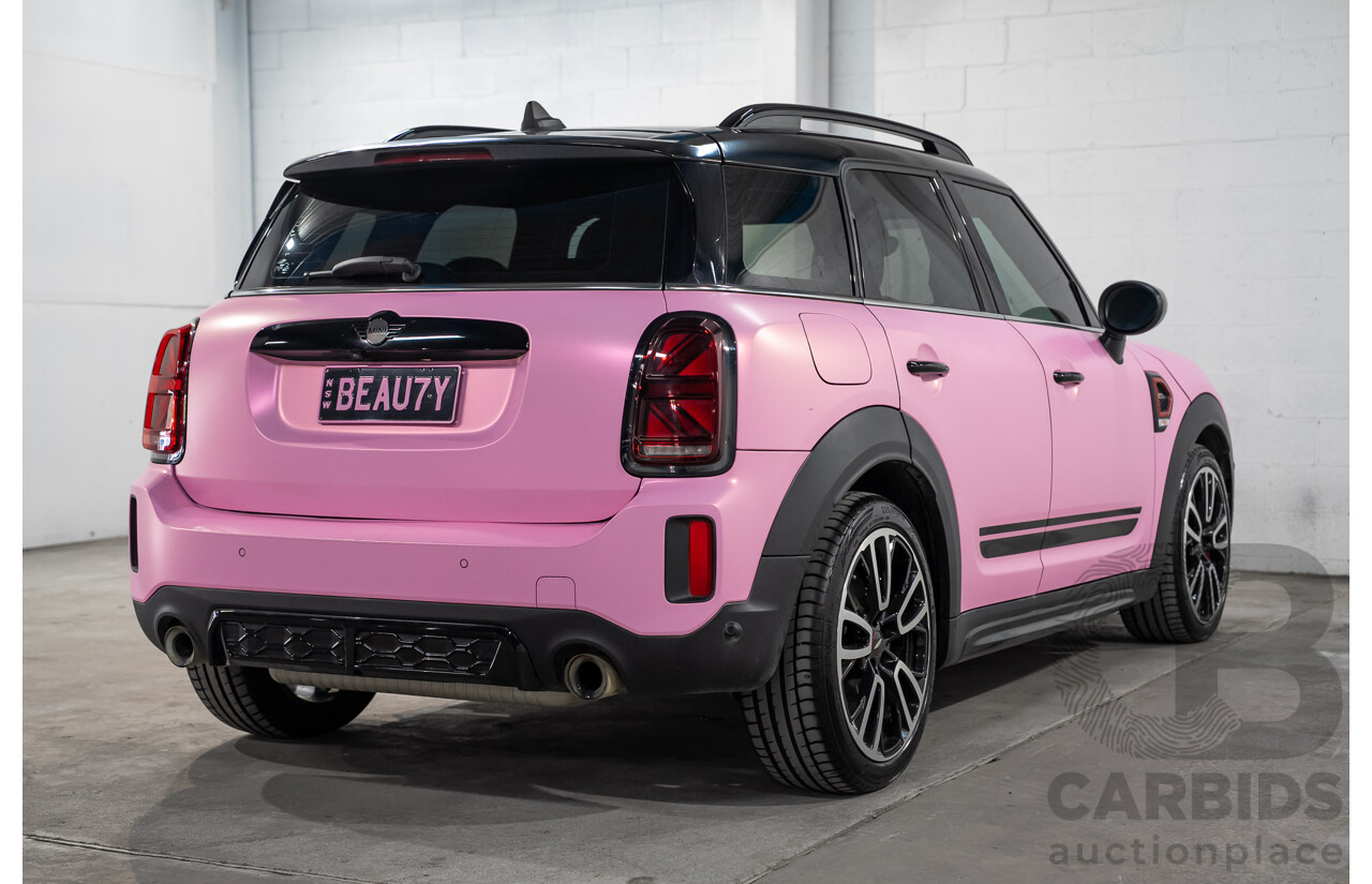 2/2022 Mini Countryman John Cooper Works Classic (AWD) F60 5d Wagon Rebel Green / Wrapped Pink Turbo 2.0L