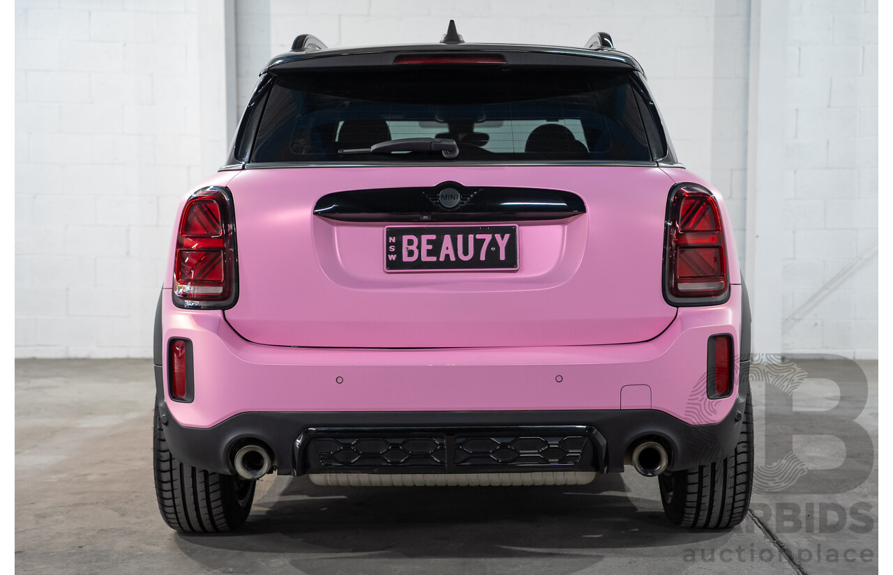 2/2022 Mini Countryman John Cooper Works Classic (AWD) F60 5d Wagon Rebel Green / Wrapped Pink Turbo 2.0L