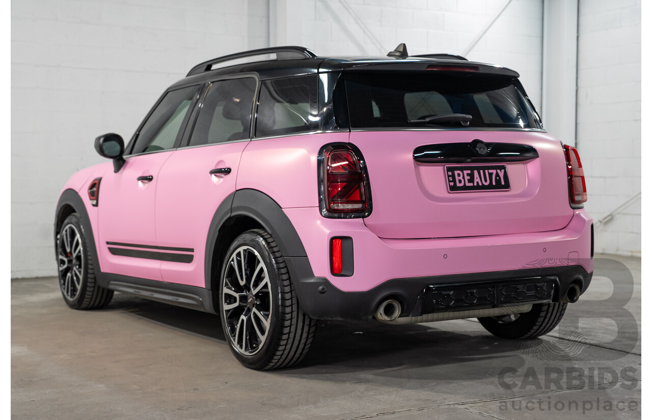 2/2022 Mini Countryman John Cooper Works Classic (AWD) F60 5d Wagon Rebel Green / Wrapped Pink Turbo 2.0L