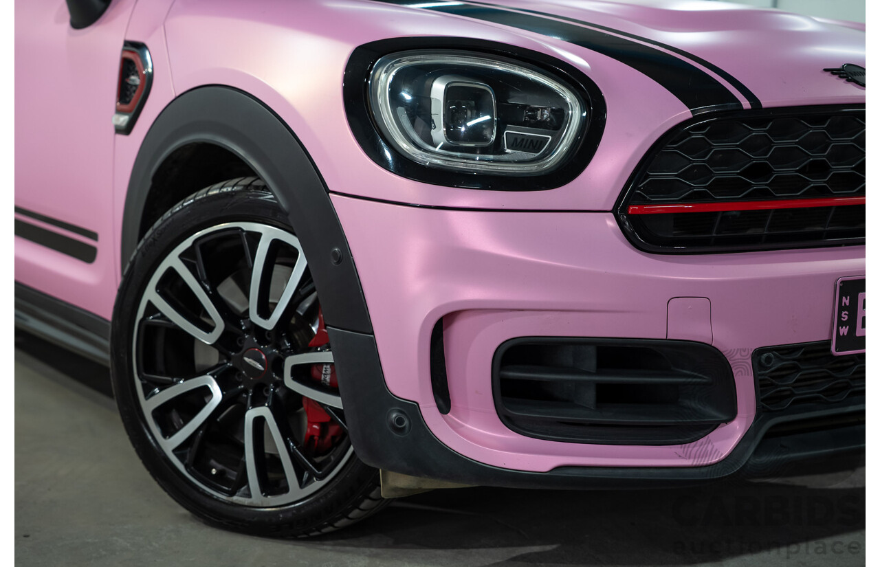 2/2022 Mini Countryman John Cooper Works Classic (AWD) F60 5d Wagon Rebel Green / Wrapped Pink Turbo 2.0L
