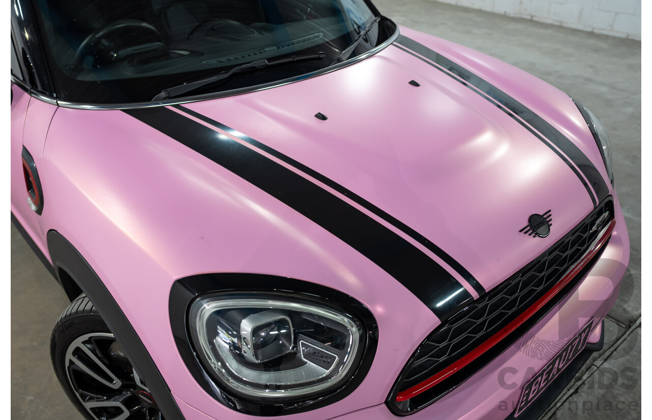 2/2022 Mini Countryman John Cooper Works Classic (AWD) F60 5d Wagon Rebel Green / Wrapped Pink Turbo 2.0L