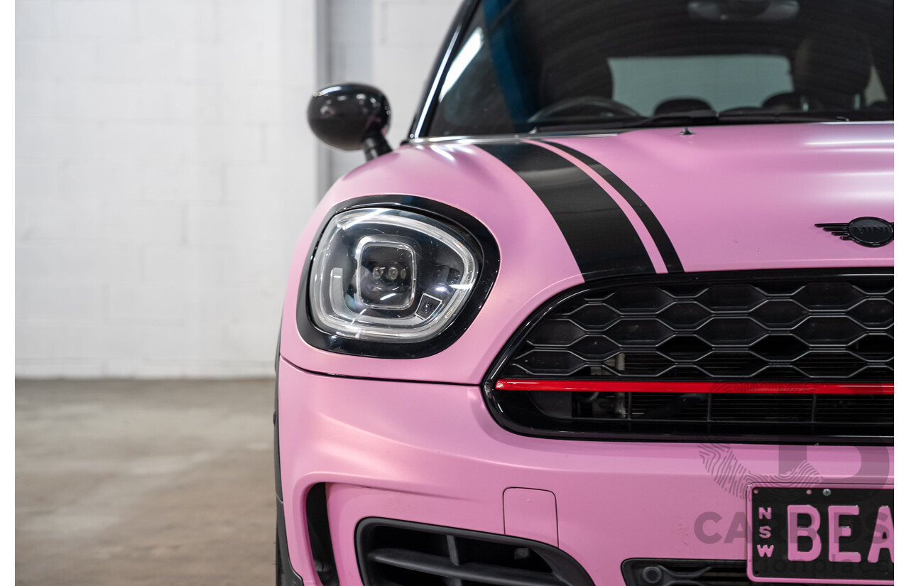 2/2022 Mini Countryman John Cooper Works Classic (AWD) F60 5d Wagon Rebel Green / Wrapped Pink Turbo 2.0L