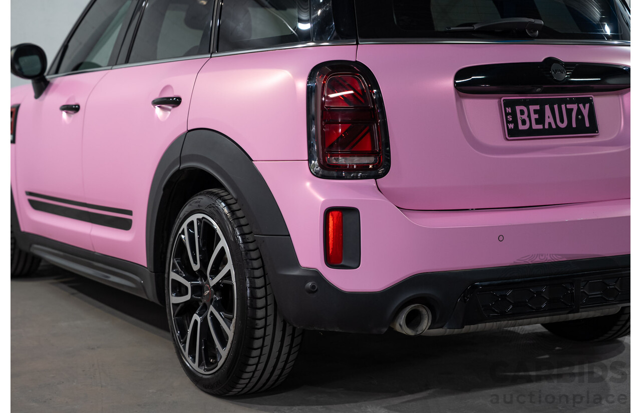 2/2022 Mini Countryman John Cooper Works Classic (AWD) F60 5d Wagon Rebel Green / Wrapped Pink Turbo 2.0L