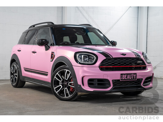 2/2022 Mini Countryman John Cooper Works Classic (AWD) F60 5d Wagon Rebel Green / Wrapped Pink Turbo 2.0L
