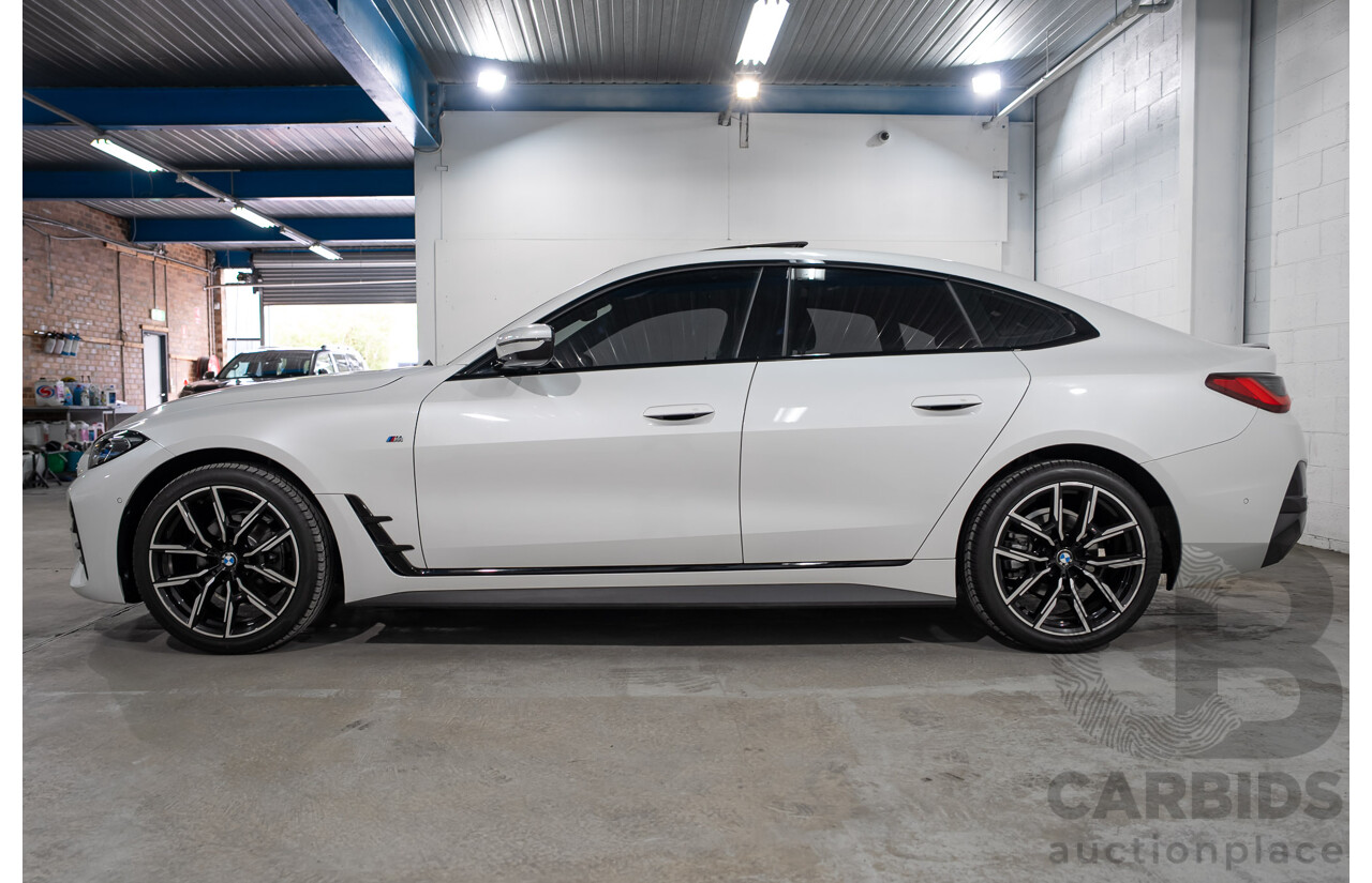 10/2021 BMW 420i M Sport Gran Coupe G26 4D Coupe Mineral Weiss White Metallic Turbo 2.0L