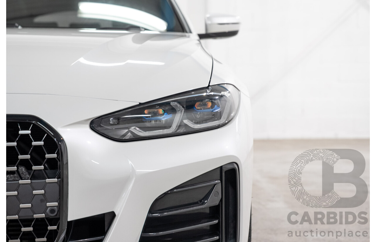 10/2021 BMW 420i M Sport Gran Coupe G26 4D Coupe Mineral Weiss White Metallic Turbo 2.0L